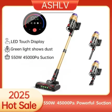 550W 45000Pa Wireless Vacuum Cleaner Powerful Suction LED Touch Display Handheld Cordless Electric Broom For Home Car Cleaning